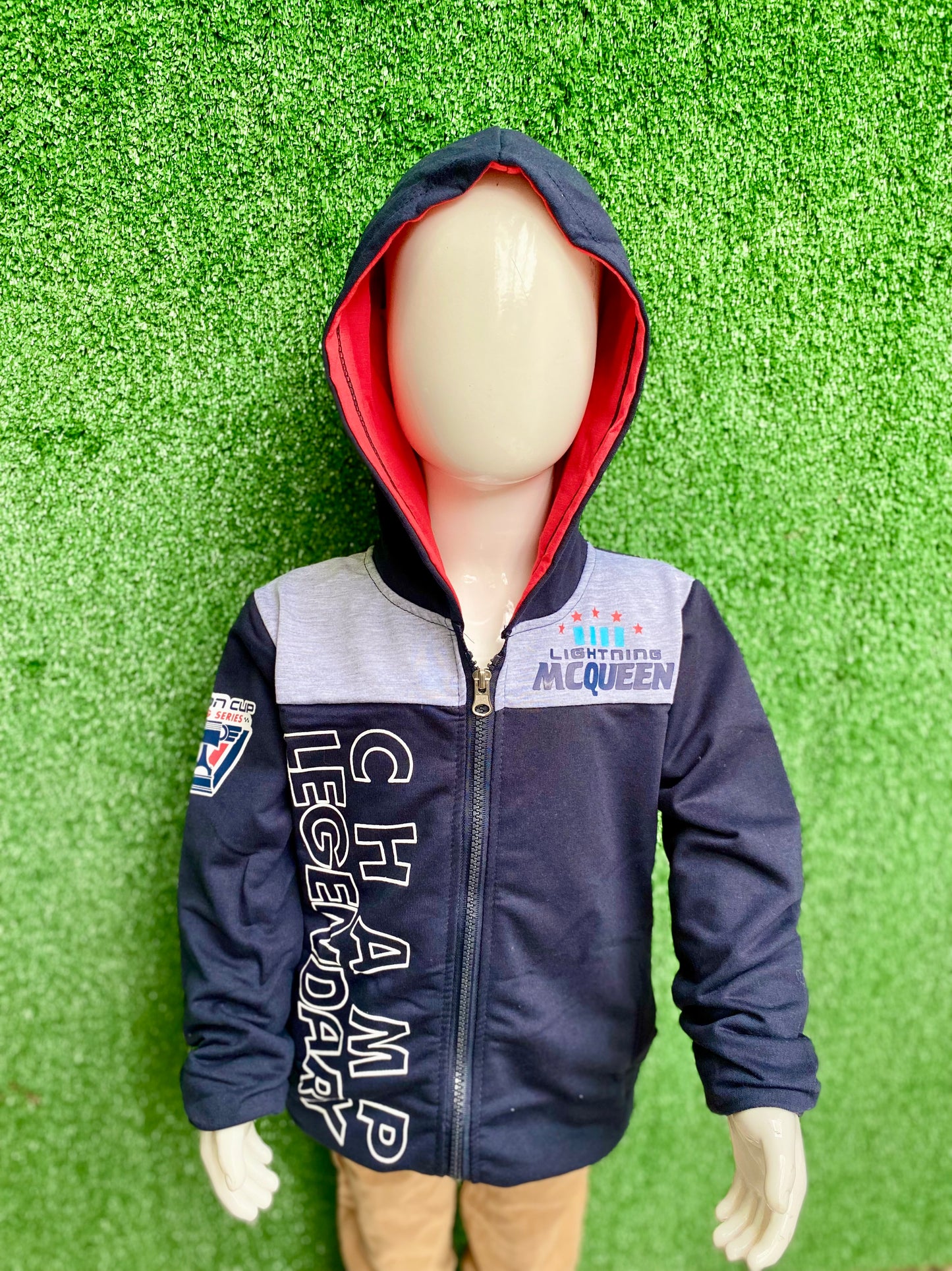 Sueter azul oscuro hoodie sudadera cars niño 2 a 8 años A1-C3-172N 450345