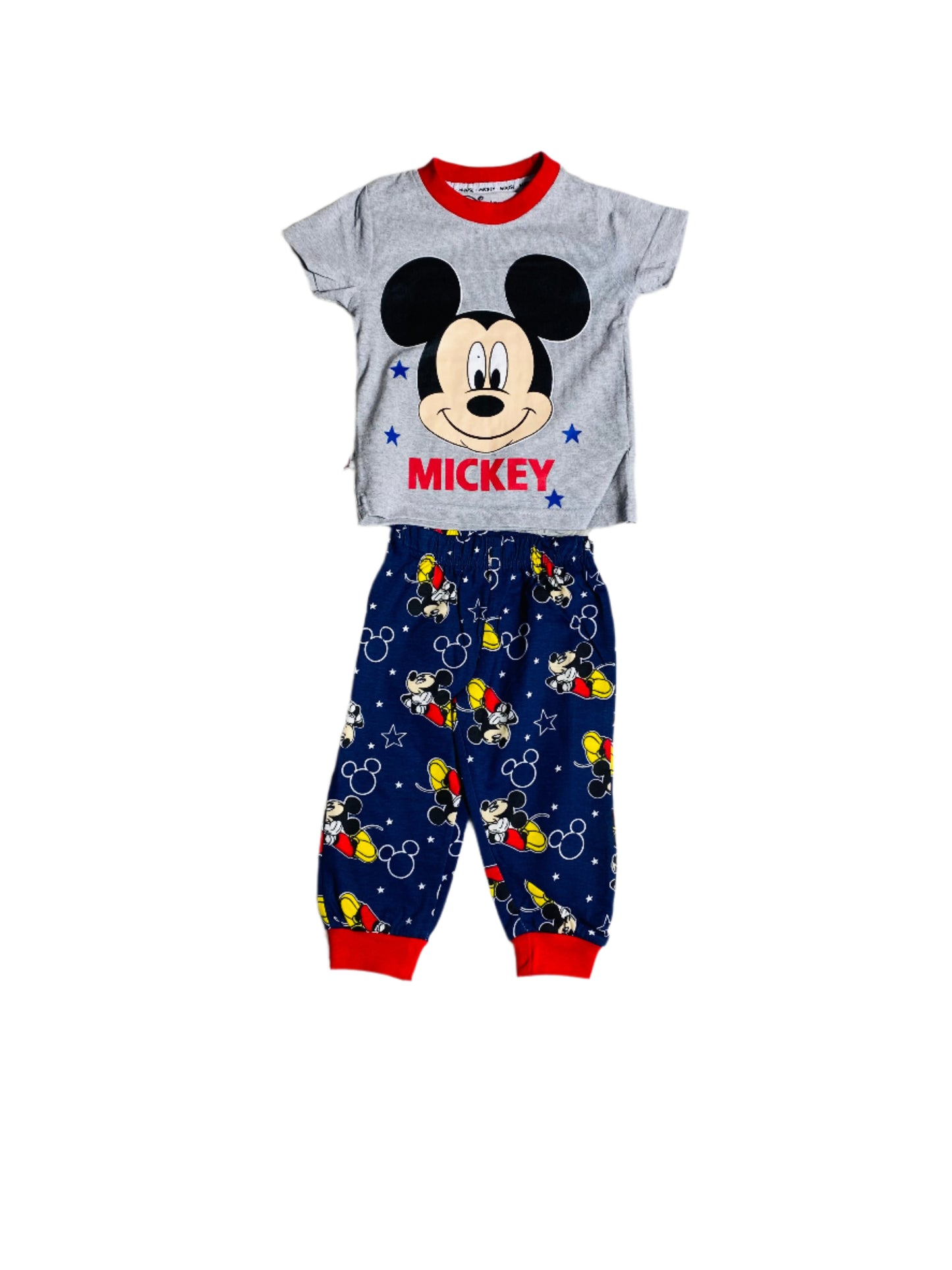Pijama bebé niño mickey 12m a 3T gris D3-MK-639B 490315