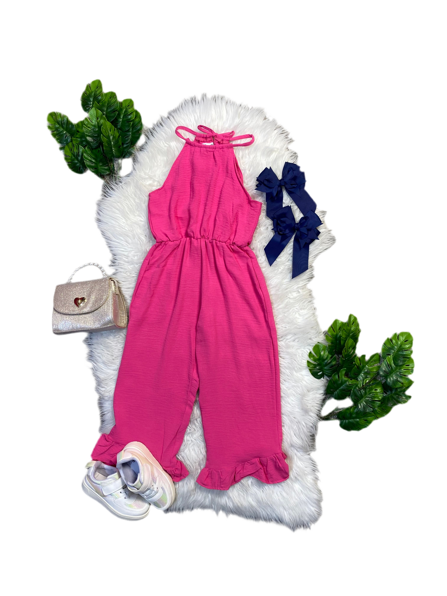 Jumper para niña enterizo rosado fucsia CJG1117-5 590350