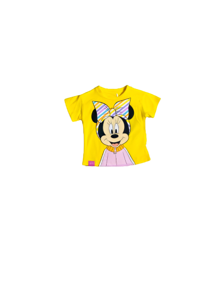 Camisa Minnie disney bebe niña 12m a 3T D1-MI-1291B 350225 amarilla