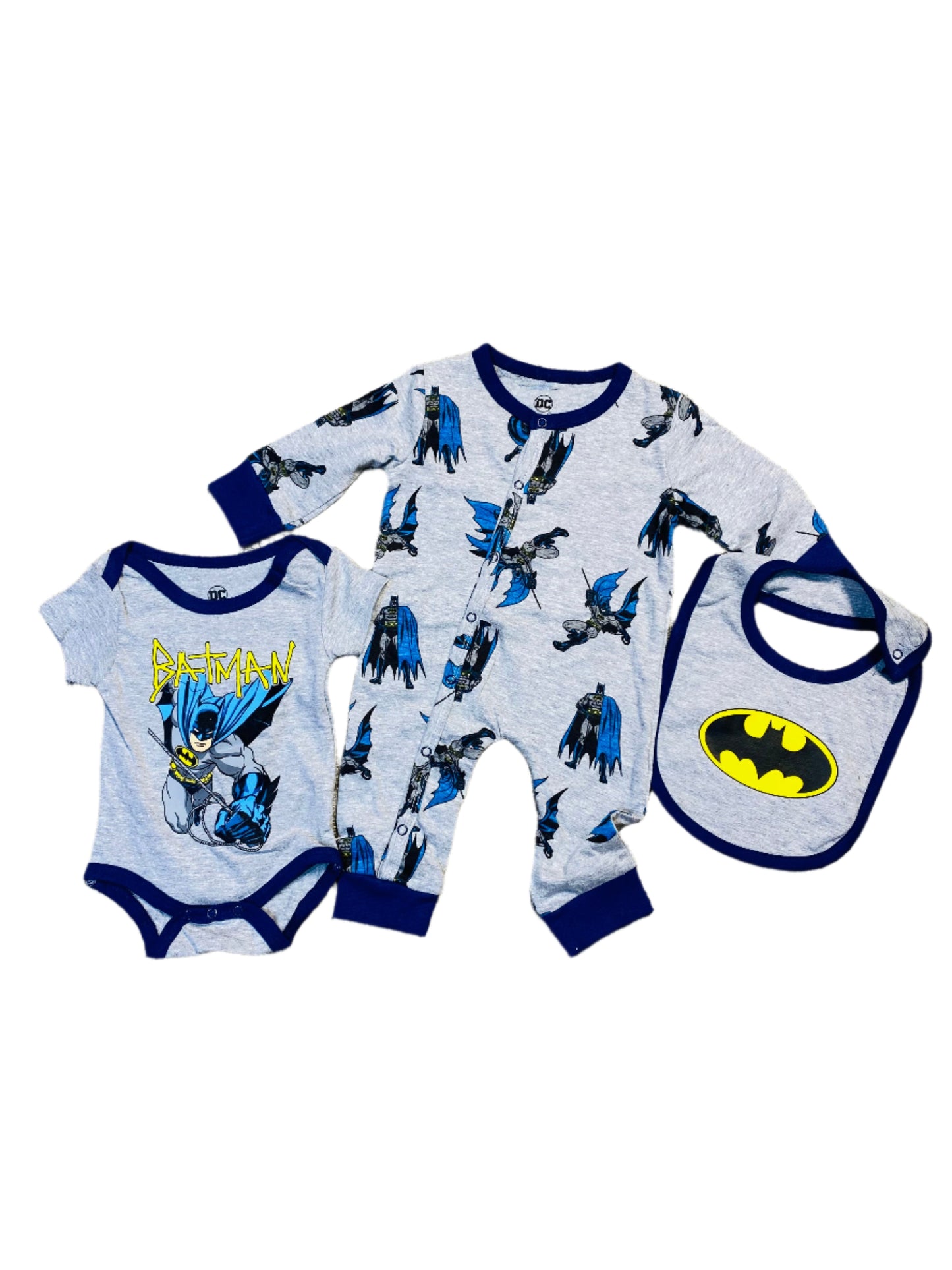 Set 3 piezas mameluco buzo babero batman C9-BA-863B 490345