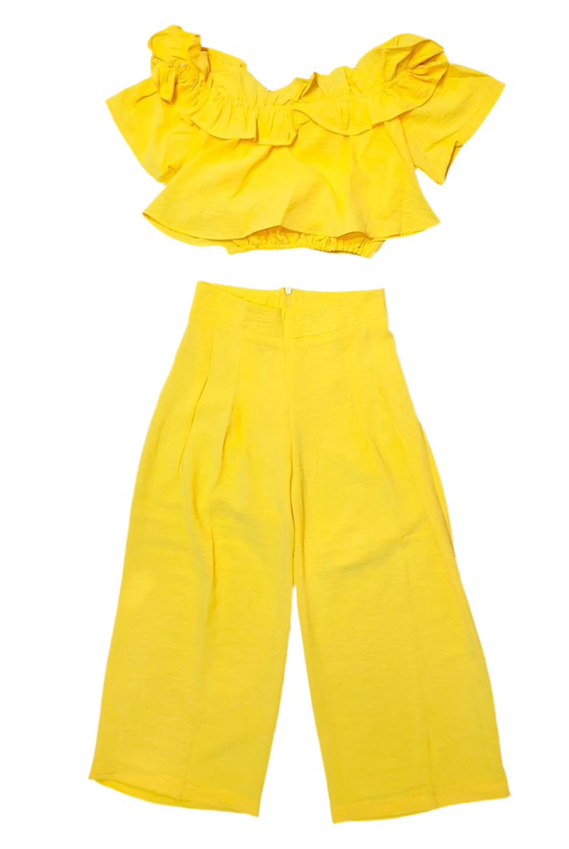 Set dos piezas para niña amarillo CSG1208-5 590365