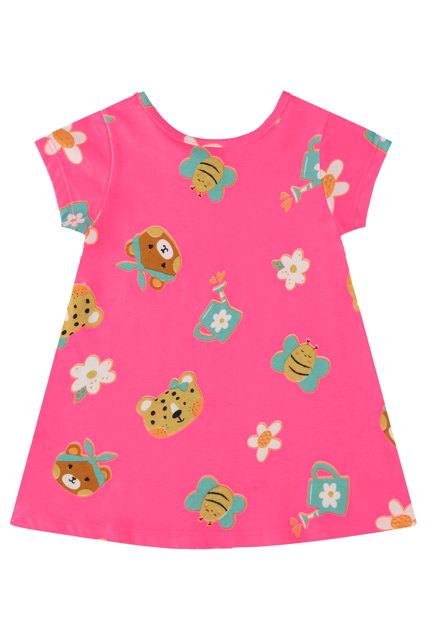 Vestido bebe niña fucsia 17987-FLO958 345245 bee loop
