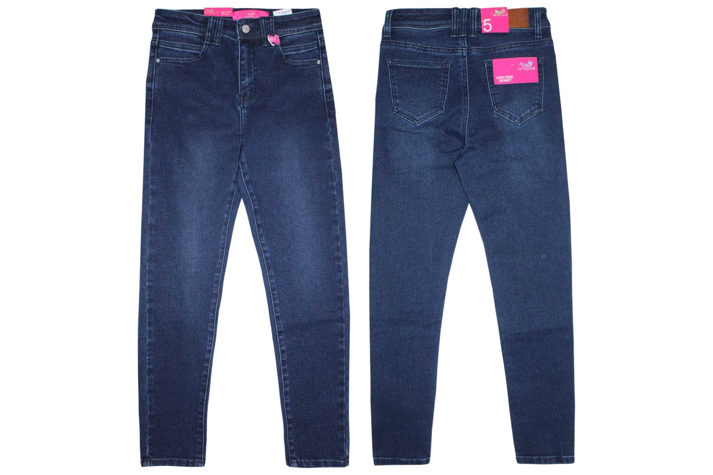 Jeans Pantalon azul tiro alto Intrigue IN2-1865 tallas 3 al 15 590435