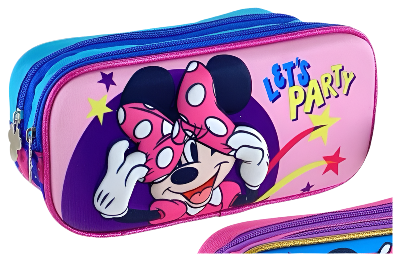 Cartuchera rosada minnie 24x115x7 077-03382 330240