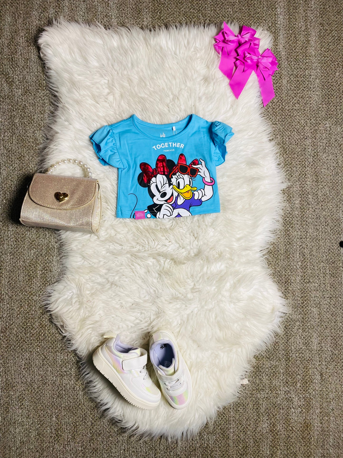 Camisa Minnie disney bebe niña 12m a 3T D1-MI-1289B 299225 azul
