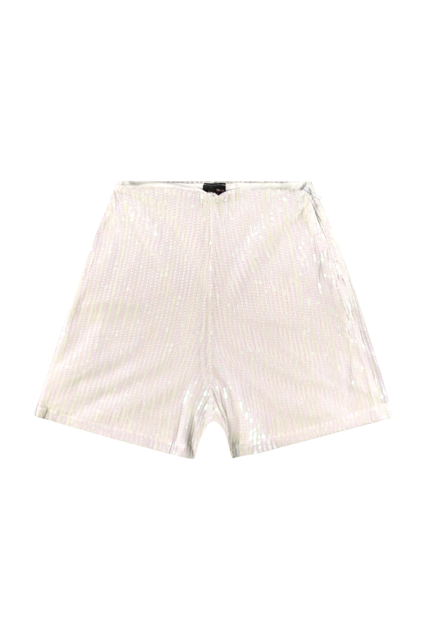 Conjunto para niña short y camisa blanco con lentejuelas gloss 31841-000101 1090690
