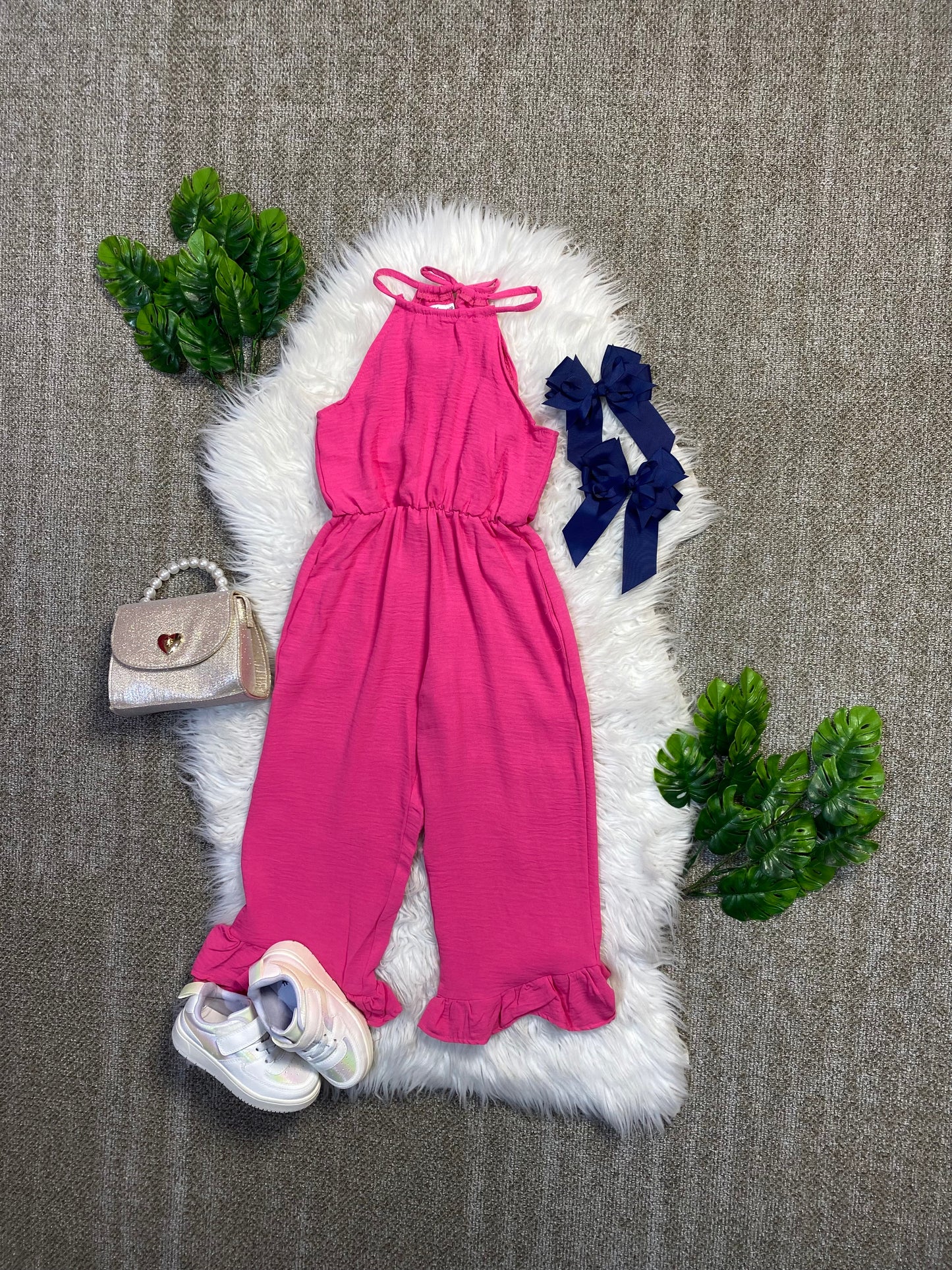 Jumper para niña enterizo rosado fucsia CJG1117-5 590350