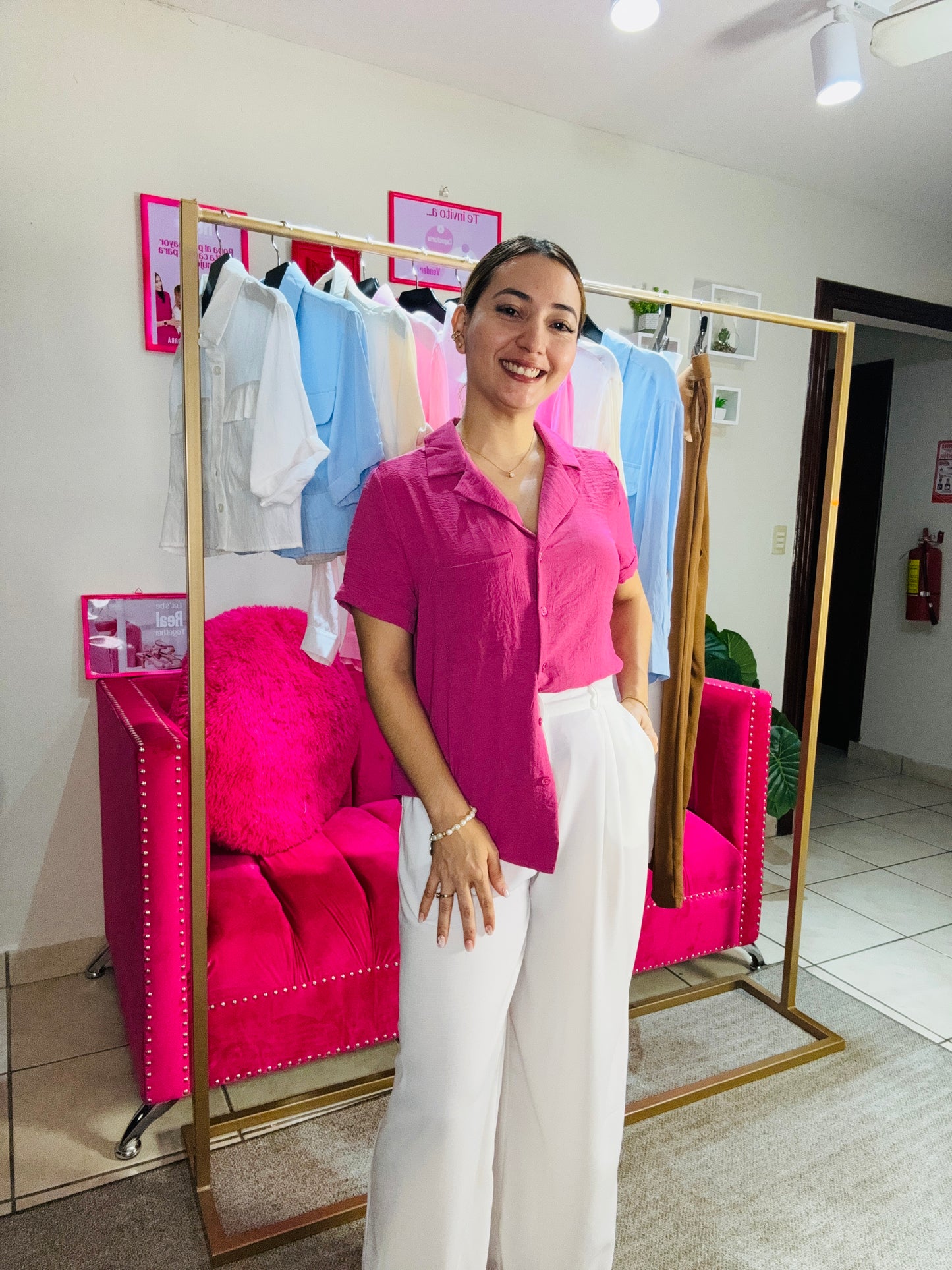Camisa para dama mujer Morada CTD1152-16 495350