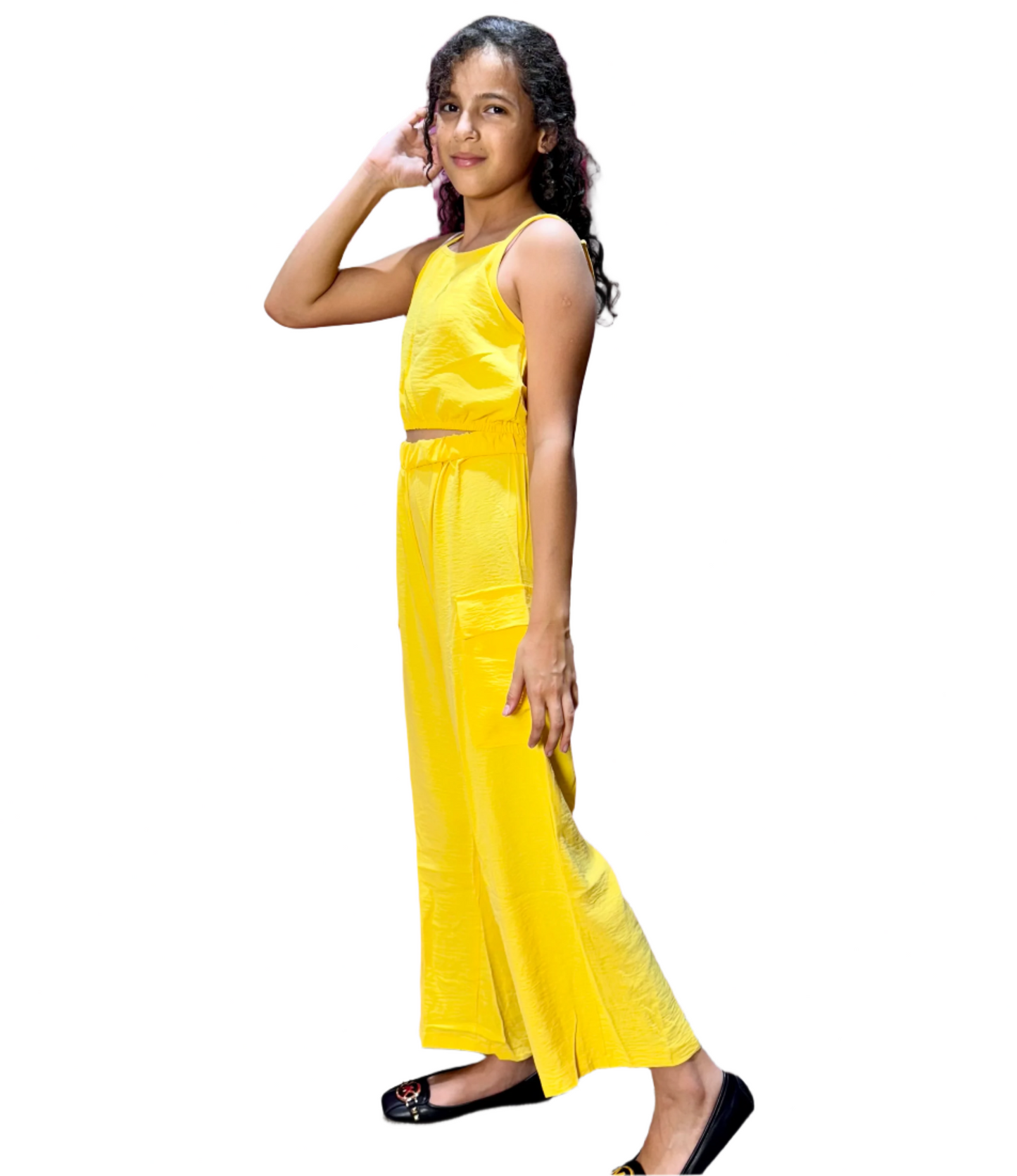 Conjunto set de dos piezas para niña CSG1208-9 590350 amarillo
