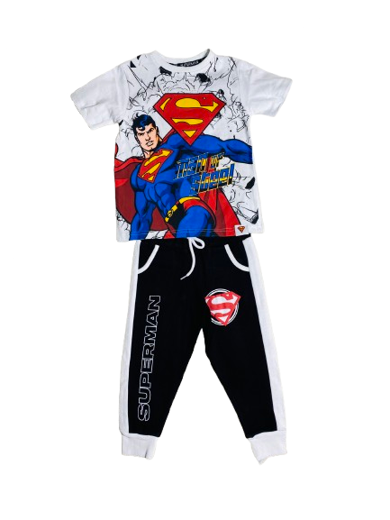 Set conjunto para niño Super Man 2-8 años camisa y buzo C9-SM-1056N 590385