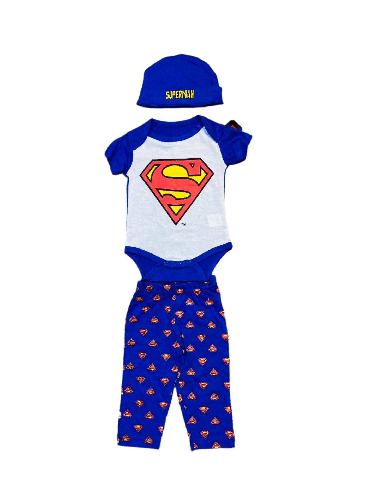 Set Conjunto 3 Piezas para bebé Super man 0/6M-18/24M C9-SM-859B 590305