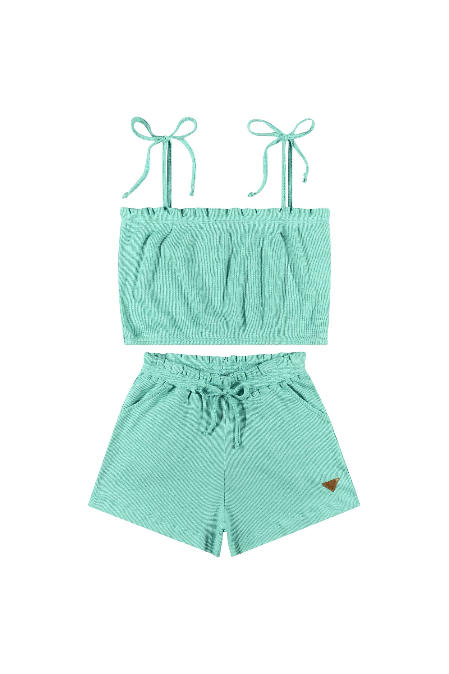 Conjunto para niña short y camisa verde gloss 31849-155218 745490