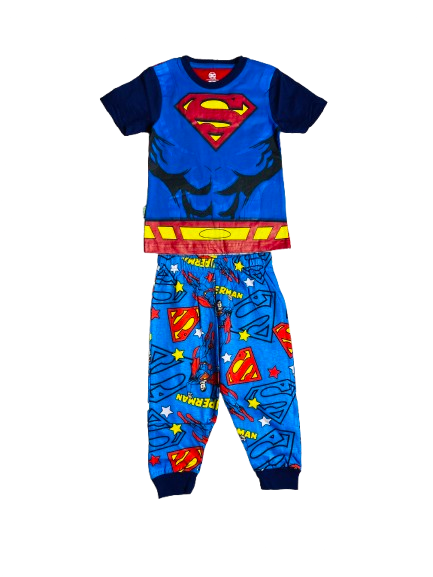 Pijama para niño Súper Man DC 2-8 años C3-SM-239N 490325 manga azul