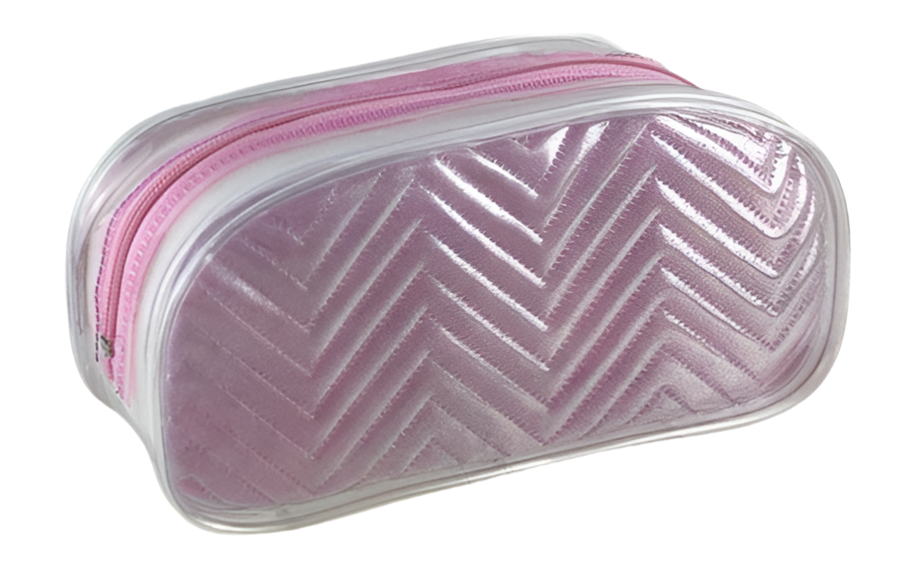 Cartuchera rosada brillo glitter 20x65x95 057-05905 190110