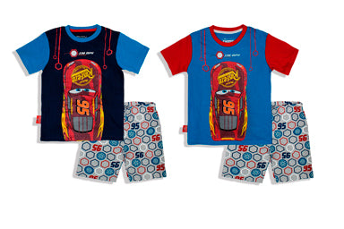 Set conjunto dos piezas camisa y short cars 2 a 8 años rojo A3-C3-127N 390350