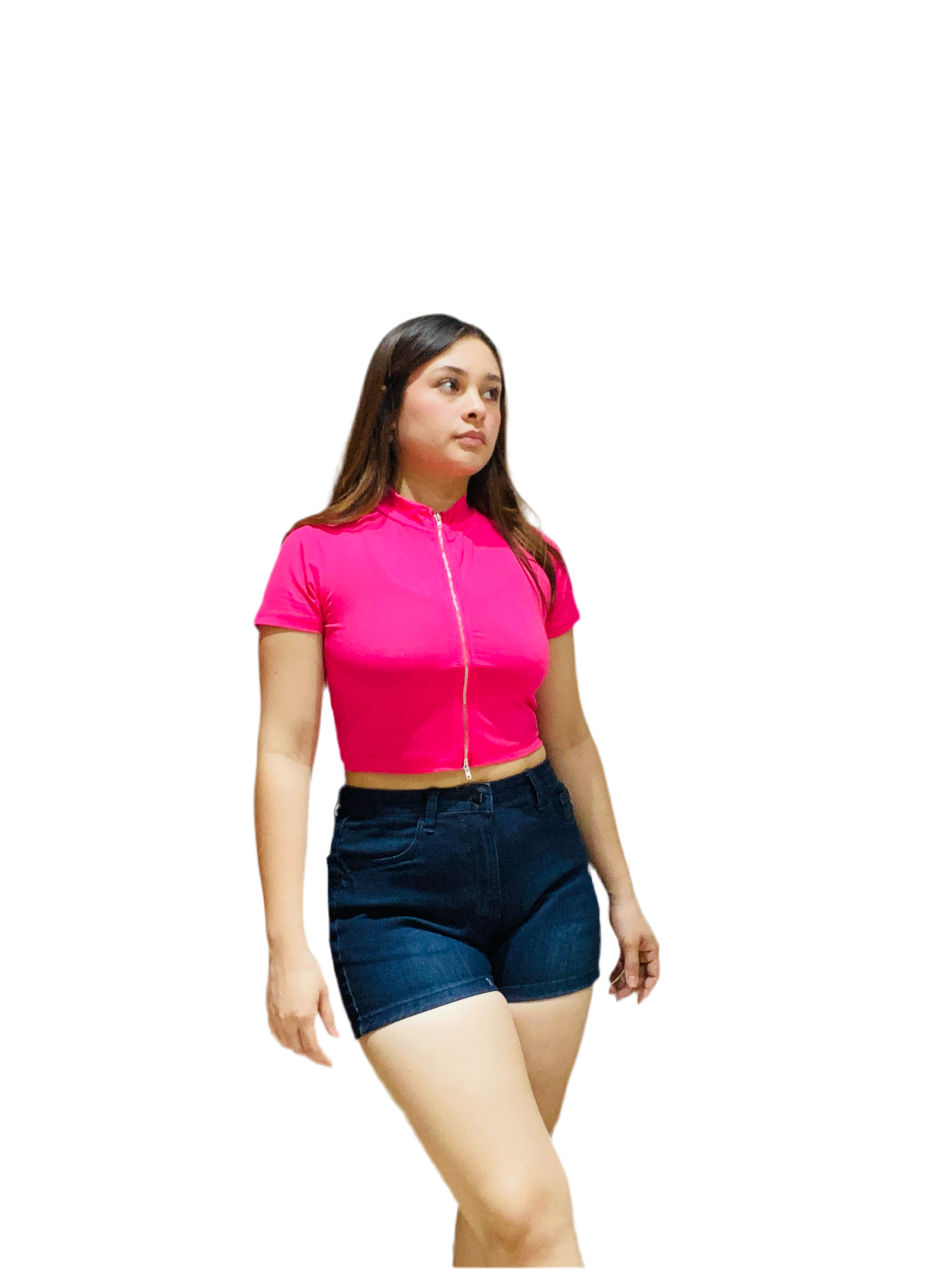 Short Jeans para Dama azul Tiro Alto P2-PB-017-A tallas 3-15 450350