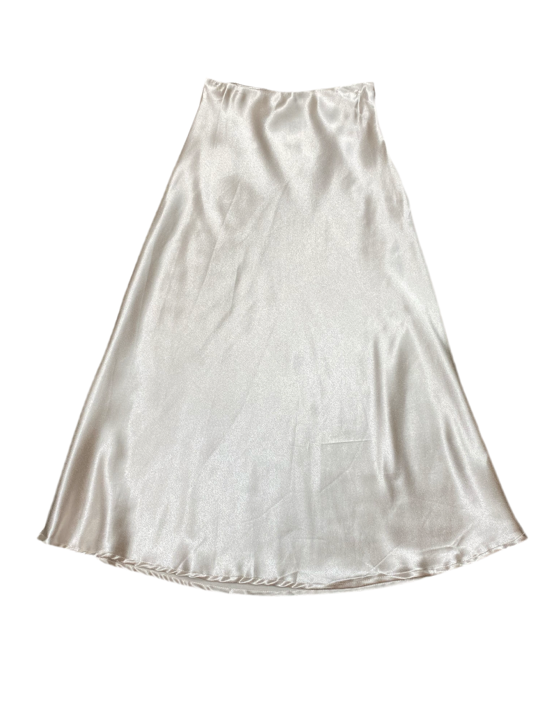 Falda Lisa Satinada Beige 690590