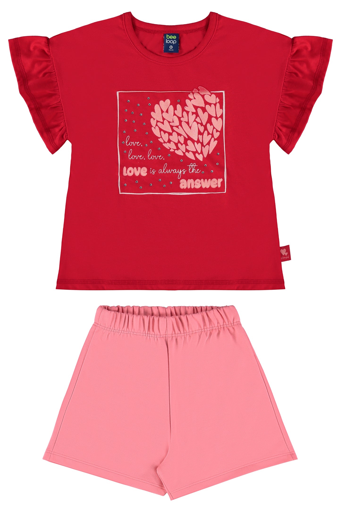 Conjunto para niña falda short y camisa 18017-191763 545345 bee loop