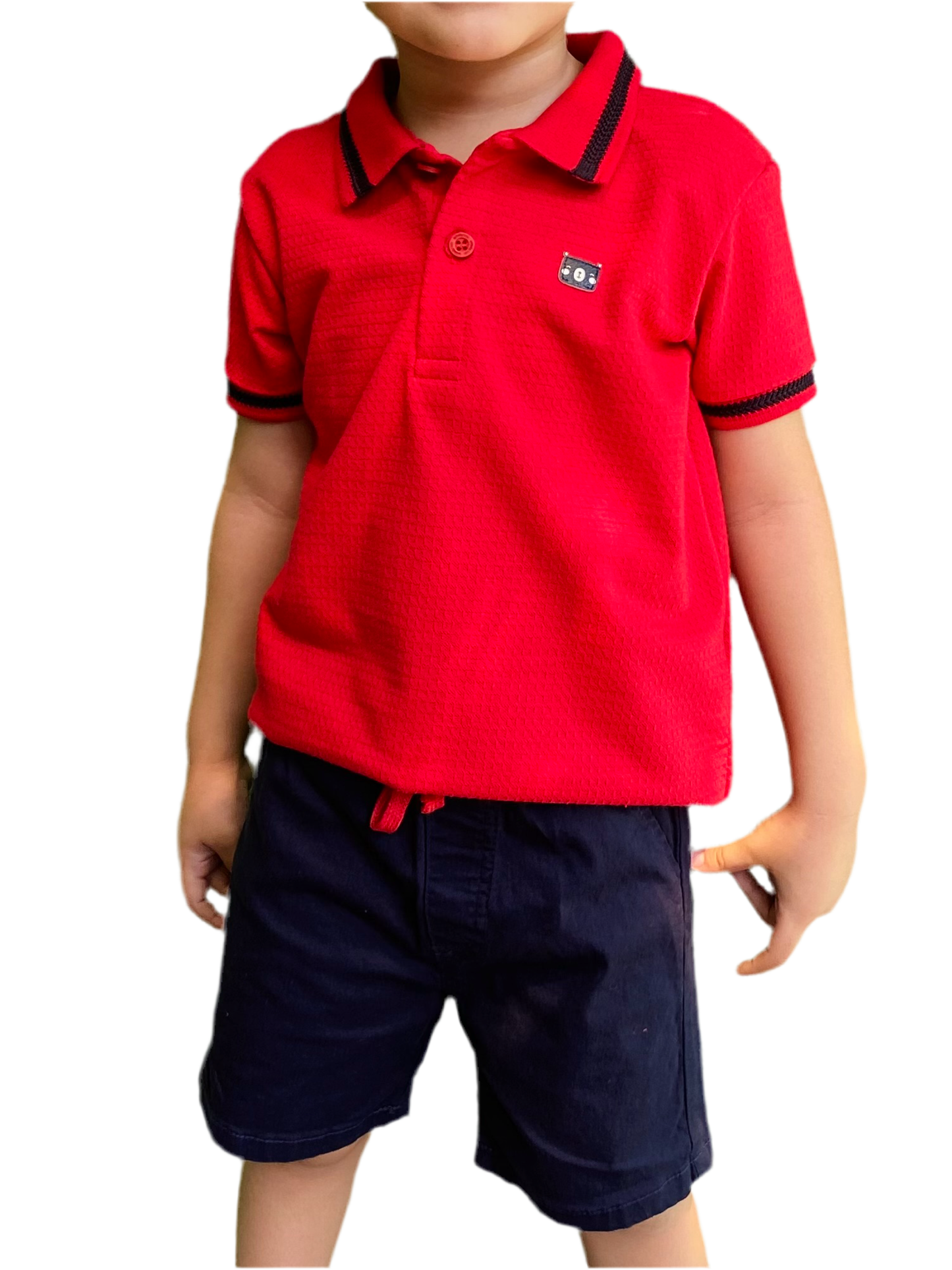 Set camisa roja short azul Quimby 34268-191763 890590