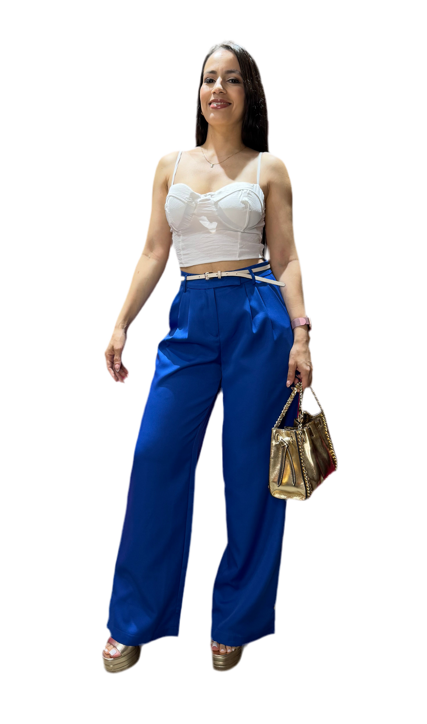 Pantalon para dama mujer formal CPD1102-18 590/390 azul