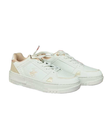 Tenis blancos Polo adulto mujer o niña grande ALIA-WHBG-W4-B 965865