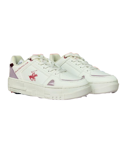 Tenis blancos morado Polo adulto mujer o niña grande ALIA-WHPP-W4-B 1045865