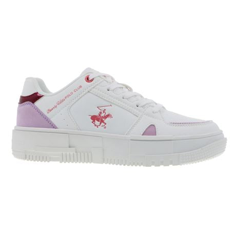 Tenis blancos morado Polo adulto mujer o niña grande ALIA-WHPP-W4-B 1045865