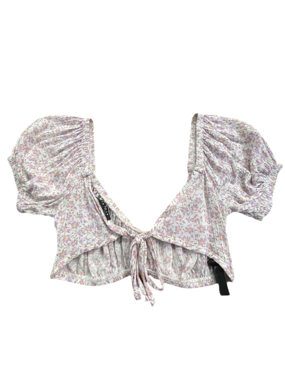 Top morado estampado floral BT04228TOP