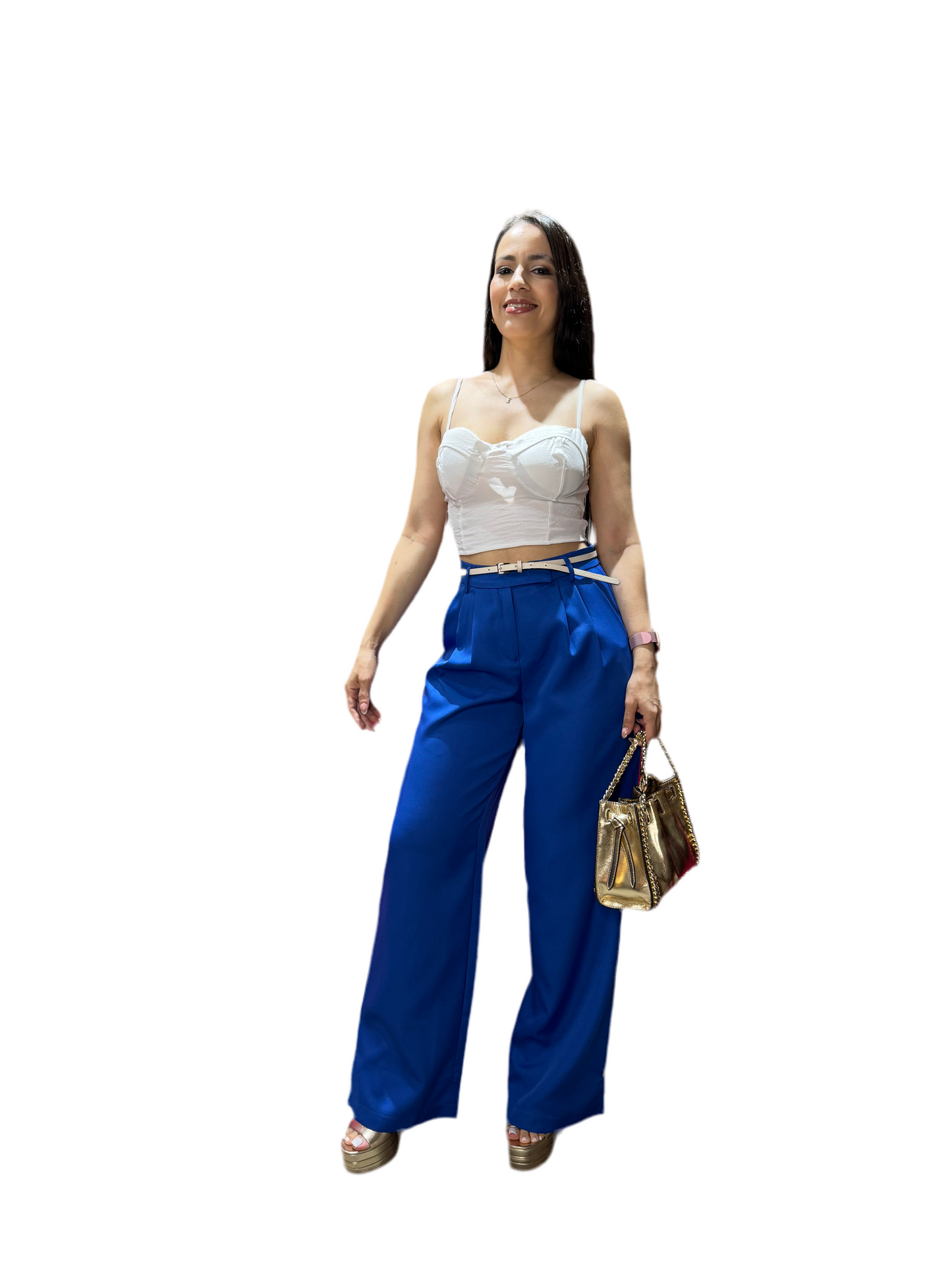 Pantalon para dama mujer formal CPD1102-18 590/390 azul