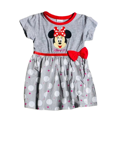 Vestido Minnie Disney Gris 12m a 3T D10-MI-1288B 590315