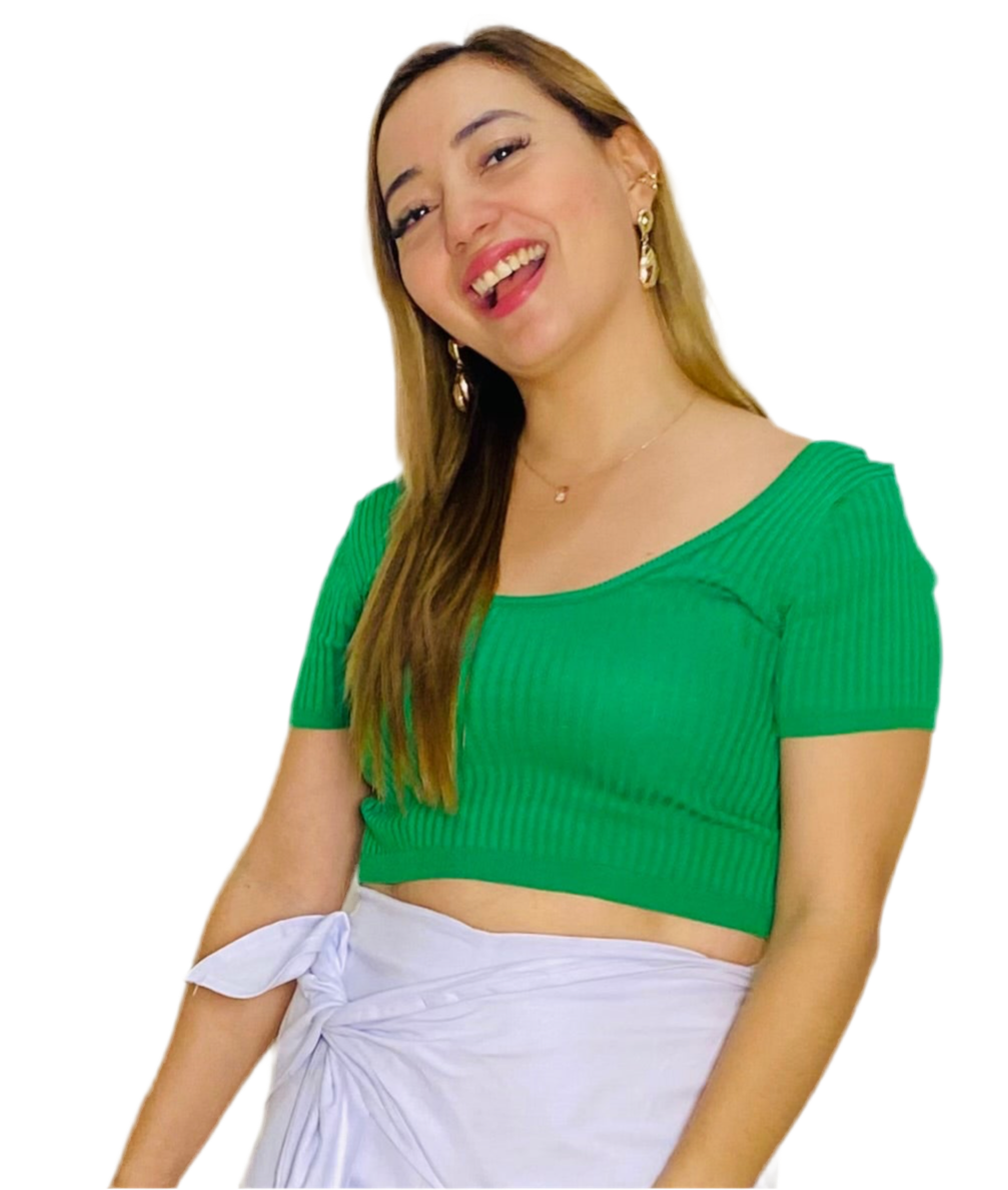 Camisa Blusa Dama verde CTD1160-67 390265