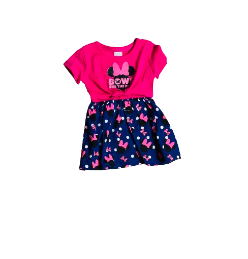 Vestido Minnie Disney rosado fucsia con pantie 12m a 3T D10-MI-1287B 450315