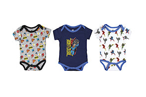 Mamelucos set de 3 piezas para bebe niño DC súper heroes C2-JL-865B 450325