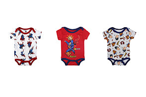 Mamelucos set de 3 piezas para bebe niño DC súper heroes C2-SM-865B 450325