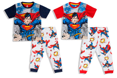 Pijama para niño Súper Man DC 2-8 años C3-SM-235N 490325 manga azul