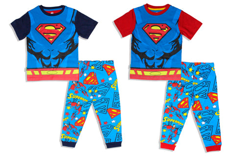 Pijama para niño Súper Man DC 2-8 años C3-SM-239N 490325 manga azul