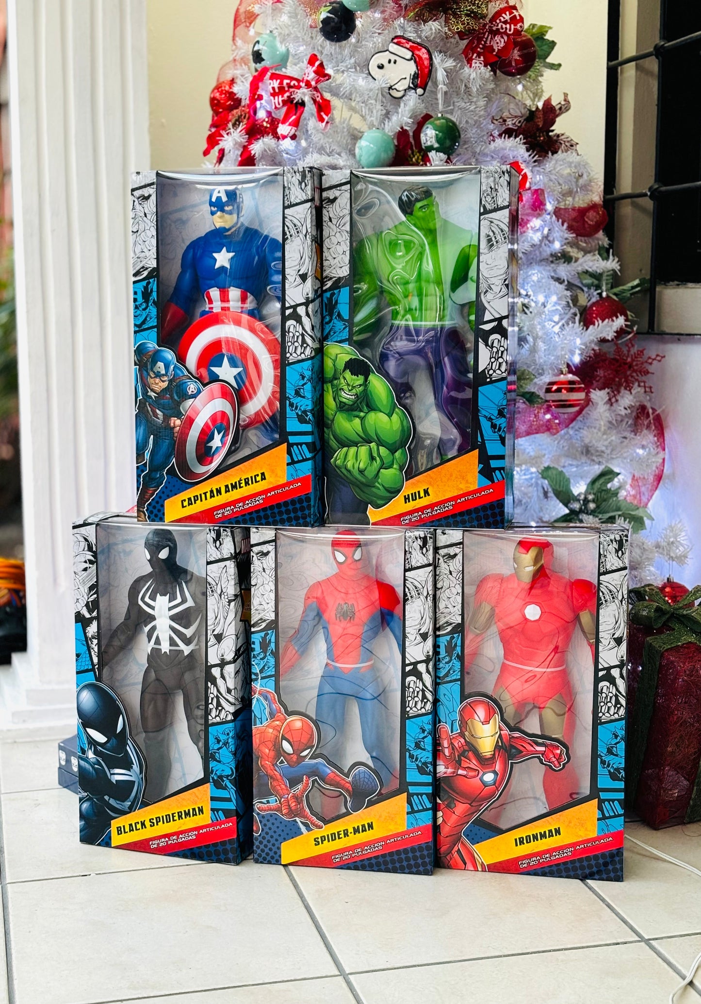 Juguete figura de Black Spiderman 20" Marvel MTBSP2001 800600