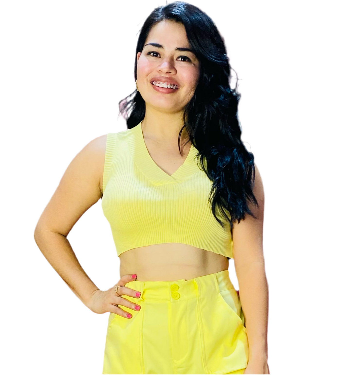Camisa Blusa Dama amarilla CTD1138-20 350265