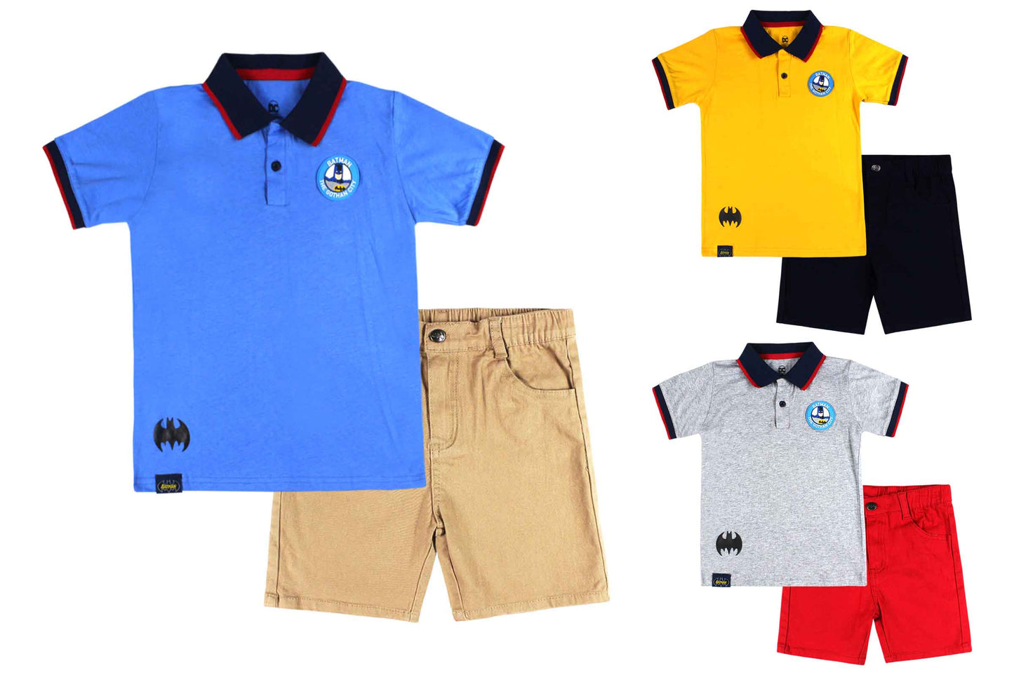 Set conjunto para niño Batman 2-8 años camisa polo y short C9-SM-1073N 590350