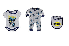 Set 3 piezas mameluco buzo babero batman C9-BA-863B 490345