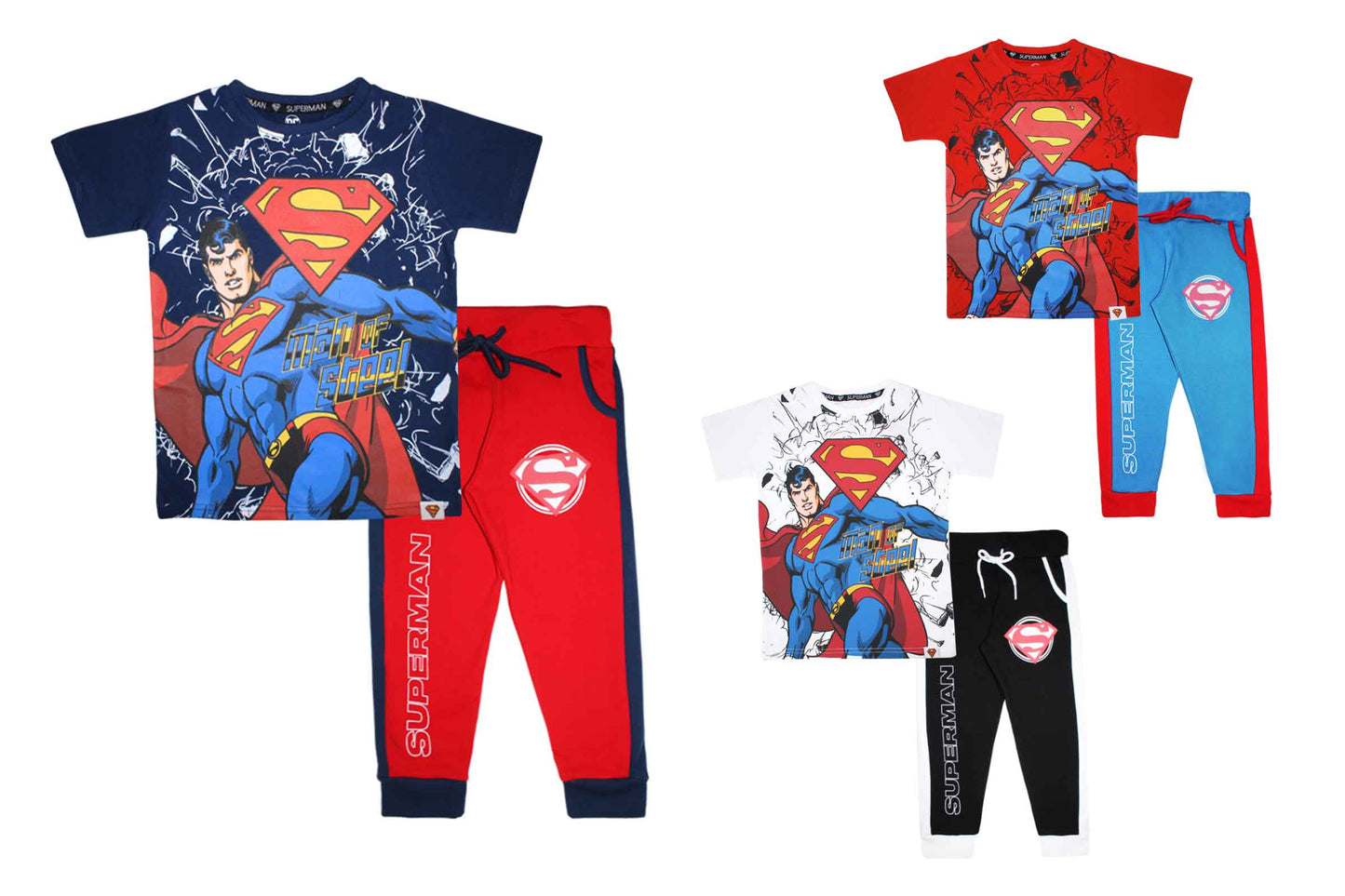 Set conjunto para niño Super Man 2-8 años camisa y buzo C9-SM-1056N 490445