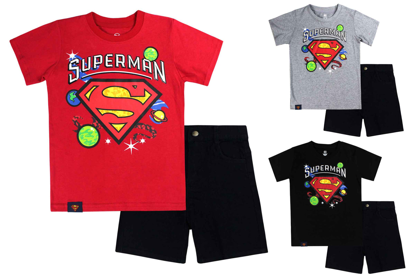 Set conjunto para niño super man DC Comics 2-8 años rojo C9-SM-1063N 490425