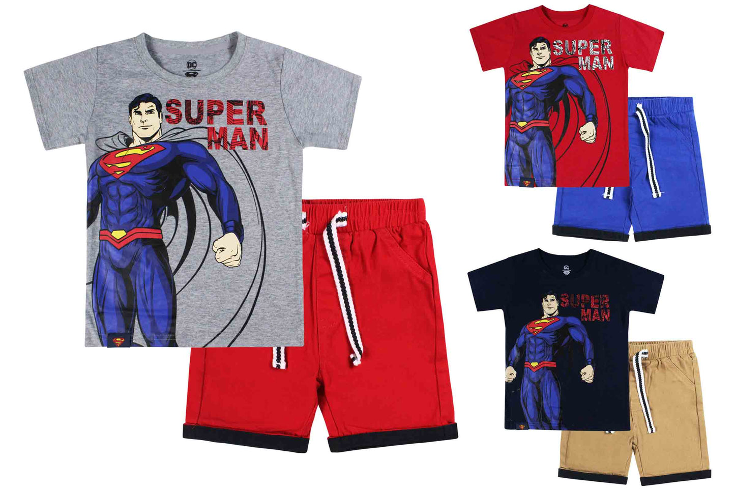 Set conjunto para niño super man 2-8 años camisa y short C9-SM-1070N 490425