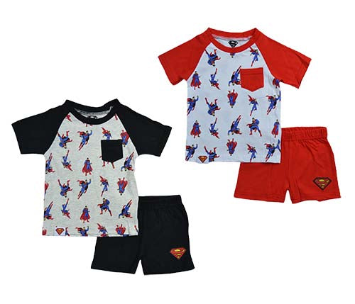 Set 2 piezas super man camisa y short bebe niño C9-SM-935B 290260