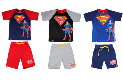 Set conjuntos dos piezas Super Man short y camisa 2 a 8 años C9-SM-949N 445399 azul