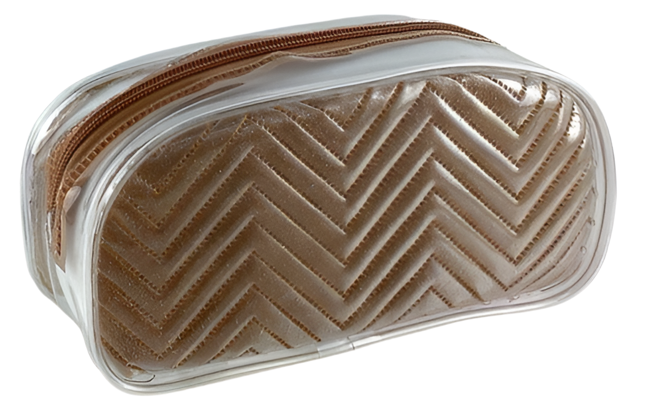 Cartuchera dorada brillo glitter 20x65x95 057-05905 190110