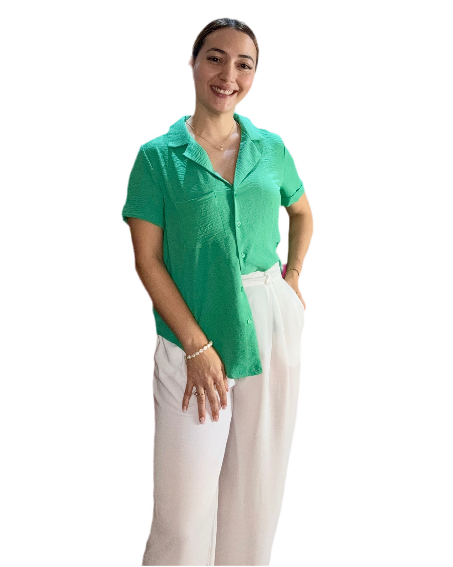 Camisa para dama mujer Verde CTD1152-16 495350