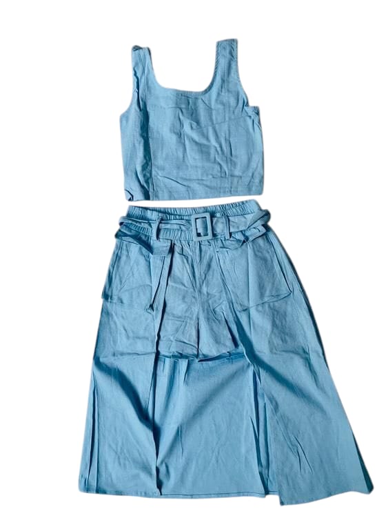 Conjunto blusa y pantalon niña Color Azul CGS1208-16 590400