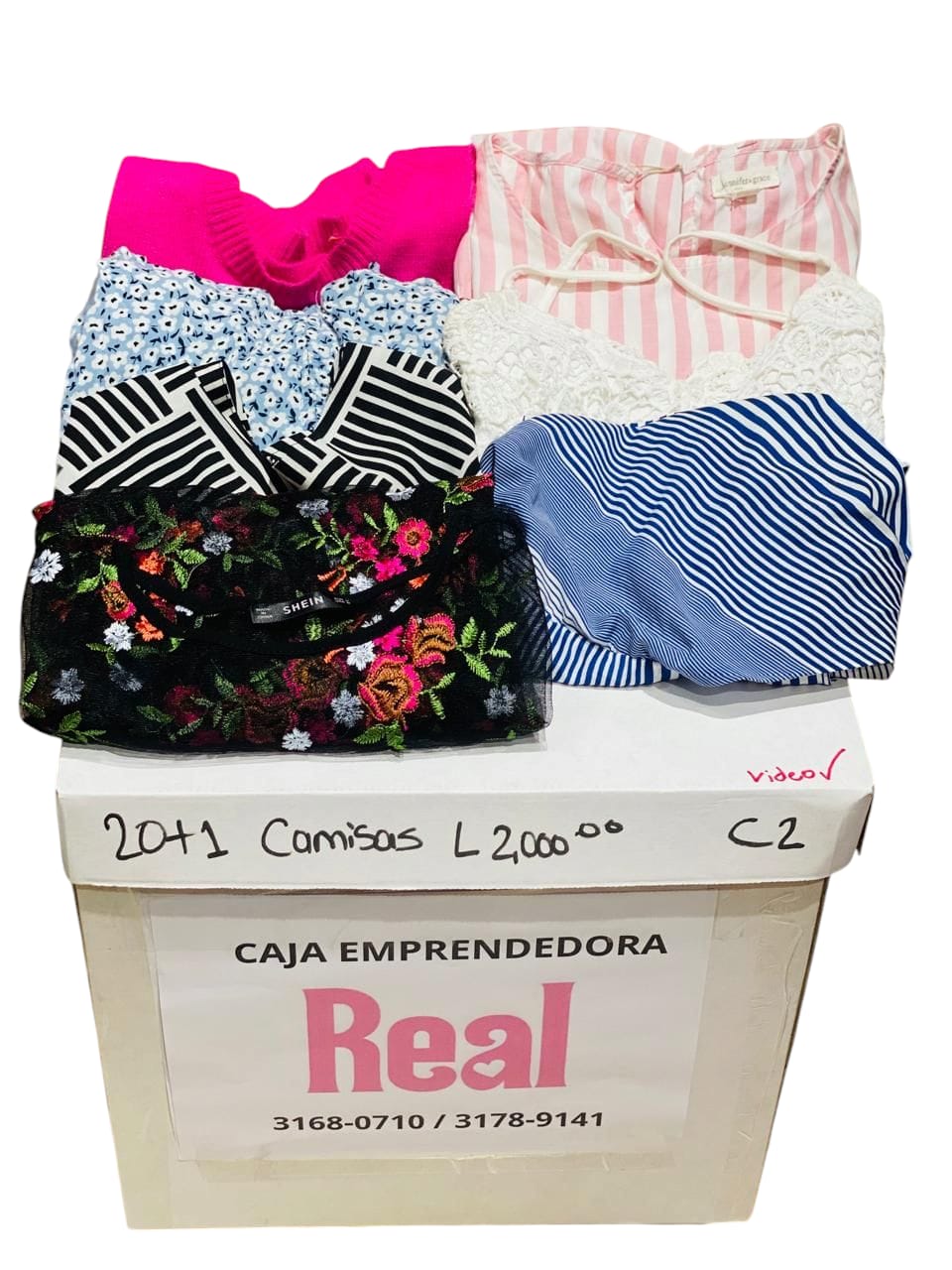 Caja emprendedora camisas para mujer 20 piezas